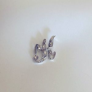 Cursive Letter K Pendant